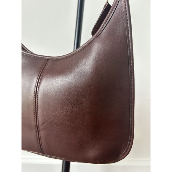 Vintage Y2K 90s Coach Shoulder Bag 9025 Ergo Zip Mahogany Brown No HangTag 1998 - Picture 6 of 16